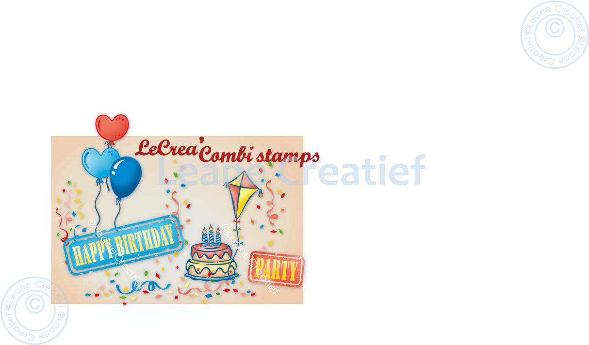 Lecreadesign Combi Clear Stamp Let’S Party