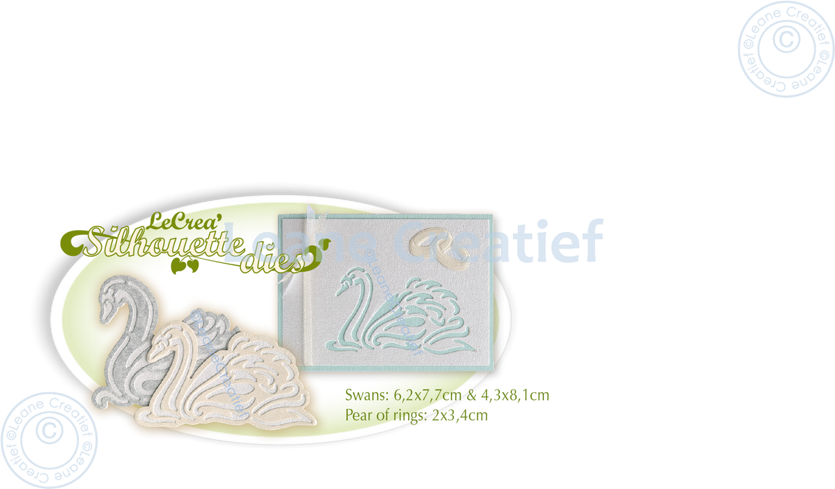 Lea’bilitie Swans Silhouette Cutting Die