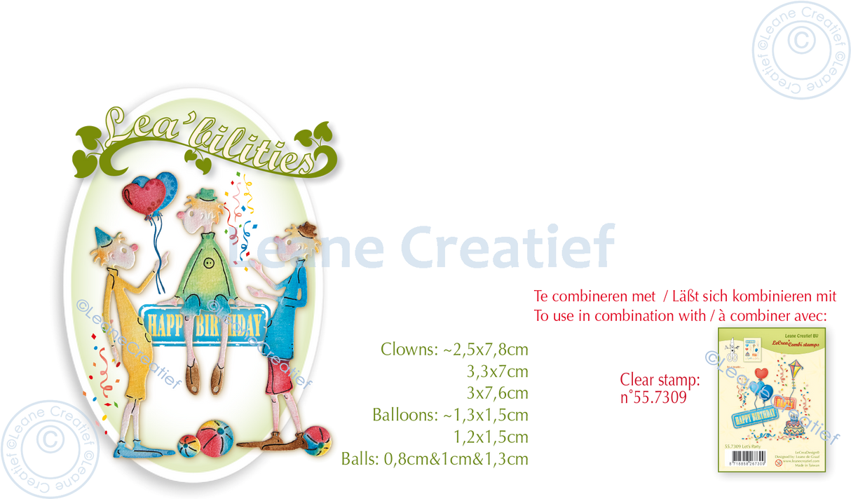 Lea’bilitie Clowns Cut and Embossing Die