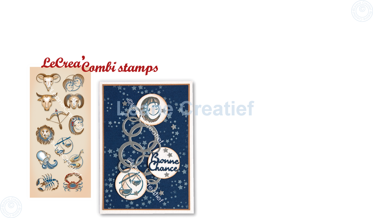 LeCreaDesign Combi Clear Stamp Zodiac Signs