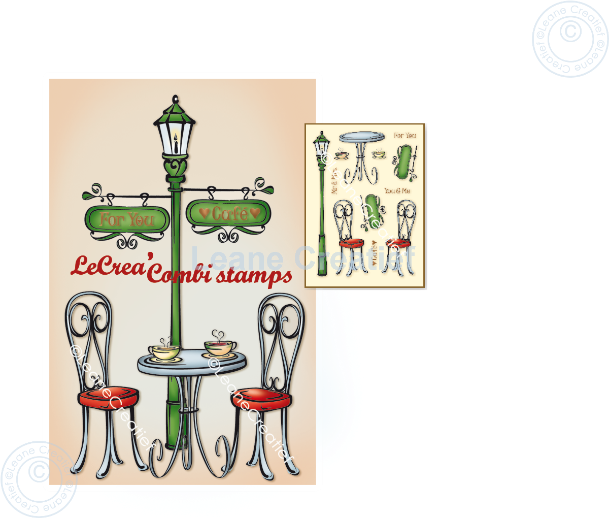 LeCreaDesign Combi Clear Stamp On A Terrace
