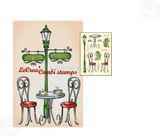 LeCreaDesign Combi Clear Stamp On A Terrace