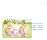 Lea’bilitie Birthday-Baby-Easter Chicks Cut And Embossing Die