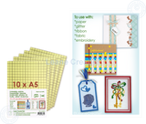 Leane Creatief A5 Double Sided Transparent Adhesive Foil (21X15cm) - 10 Sheets