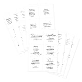 Kanban Crafts Christmas Verses Peelables, 48 stickers