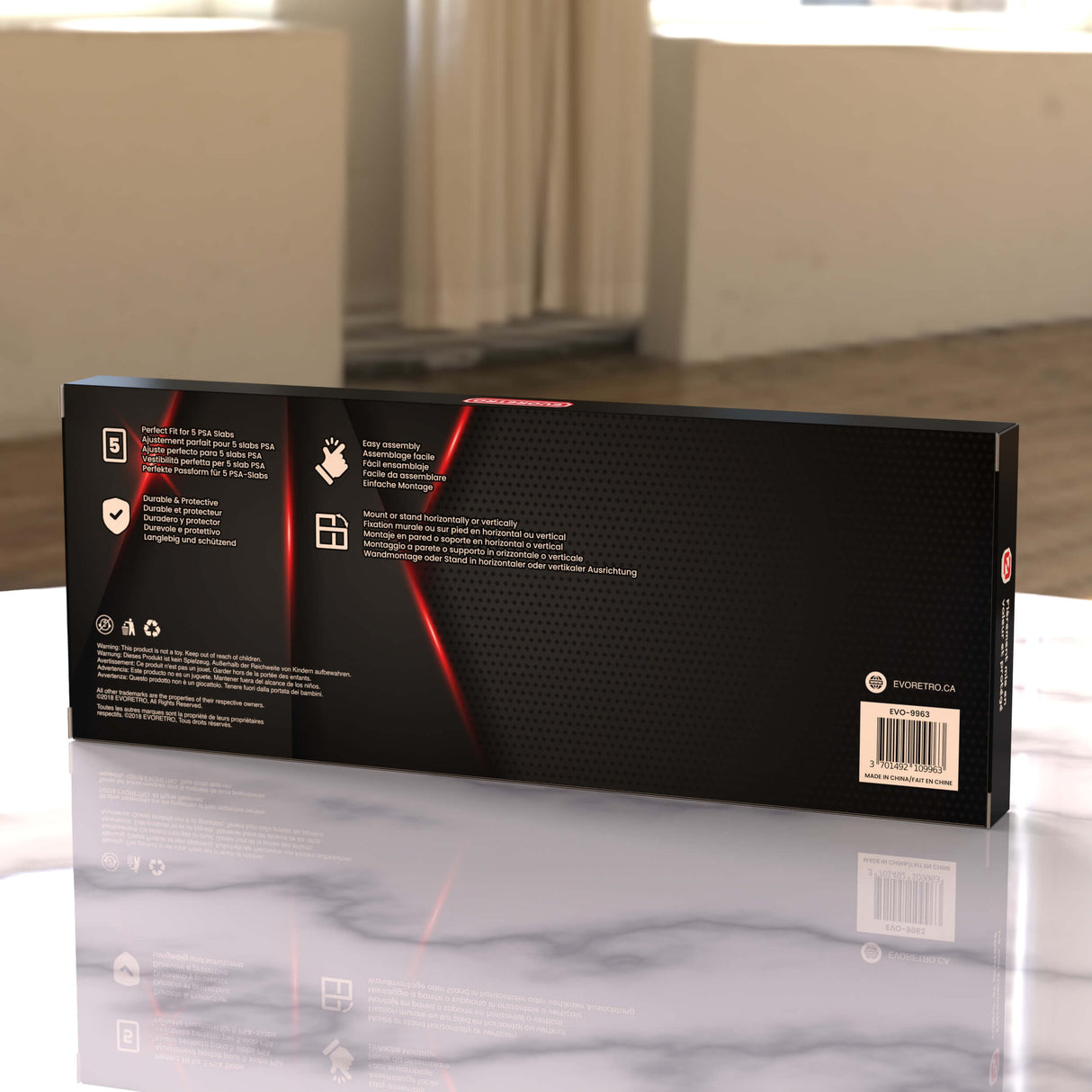 Premium PSA Graded Wooden Frame Display with UV Glass