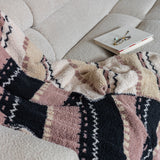Desert Sunset Geometric Print Extended Throw
