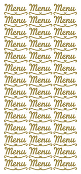 Peel Off Stickers - Menu