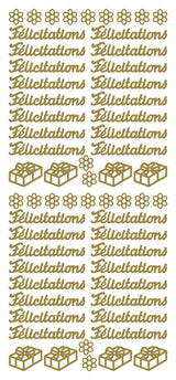 Peel Off Stickers - Félicitations