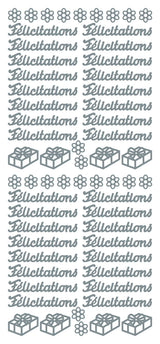 Peel Off Stickers - Félicitations