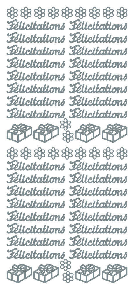 Peel Off Stickers - Félicitations