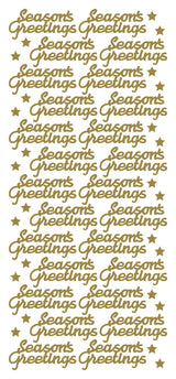 Peel Off Stickers - Seasons Greetings