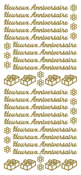 Peel Off Stickers - Heureux Anniversaire