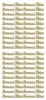 Peel Off Stickers - Bonnes Fêtes
