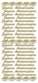 Peel Off Stickers - Joyeux Anniversaire