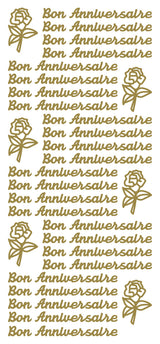 Peel Off Stickers - Bon Anniversaire