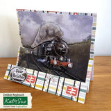 Die Cut Decoupage – Steam Train (Pack Of 3)