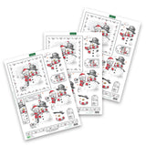 Die Cut Decoupage – Bear And Snowman (Pack Of 3)