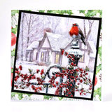 Die Cut Decoupage – Robin On Railing (Pack Of 3)