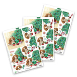 Die Cut Decoupage – Puppy Under Tree (Pack Of 3)