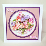 Die Cut Decoupage – Sweet Peas (Pack Of 3)
