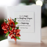 Die Cut Decoupage – Poinsettia and Christmas Tree (Pack Of 4)