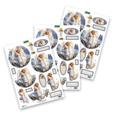 Die Cut Decoupage – Christmas Angel Bauble (pack of 3)
