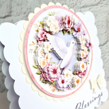 Die Cut Decoupage – Dove with Flowers (pack of 3)