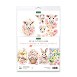 Die Cut Decoupage - Easter Animals & Spring Florals (pack of 12)