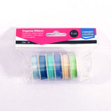 Vaessen Creative Organza Ribbon 6 Colours 3mmx2m Baby Blue