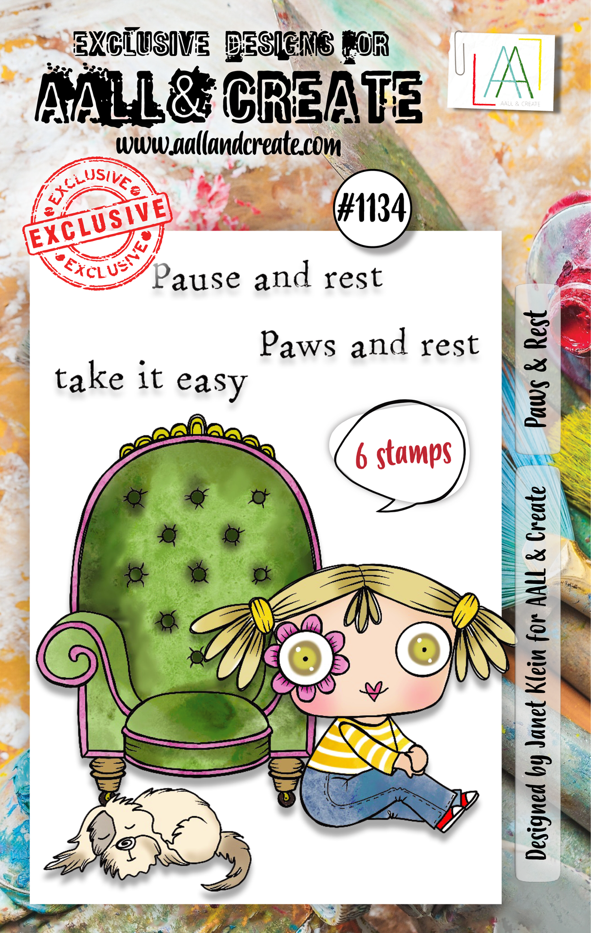 AALL and Create - A7 Stamp Set - Paws & Rest