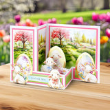 Easter Egg Foiled Paper Craft Toppers, 6 sheets