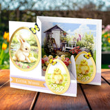 Easter Egg Foiled Paper Craft Toppers, 6 sheets