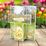 Easter Egg Foiled Paper Craft Toppers, 6 sheets
