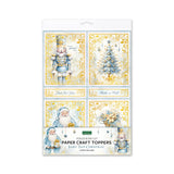 Fairy Tale Christmas Foiled Paper Craft Toppers, 6 sheets