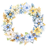 Winter Blooms, Die Cut Flowers & Leaves, 12 sheets
