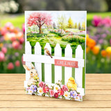 Garden Flowers Die Cut Embellishments, 3 sheets