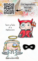 AALL and Create - A7 Stamp Set - Angel and Devil