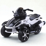 12V 3-Wheel Sport Edition Ride-on Bike W/ Rubber Wheels, Music Player & Lights