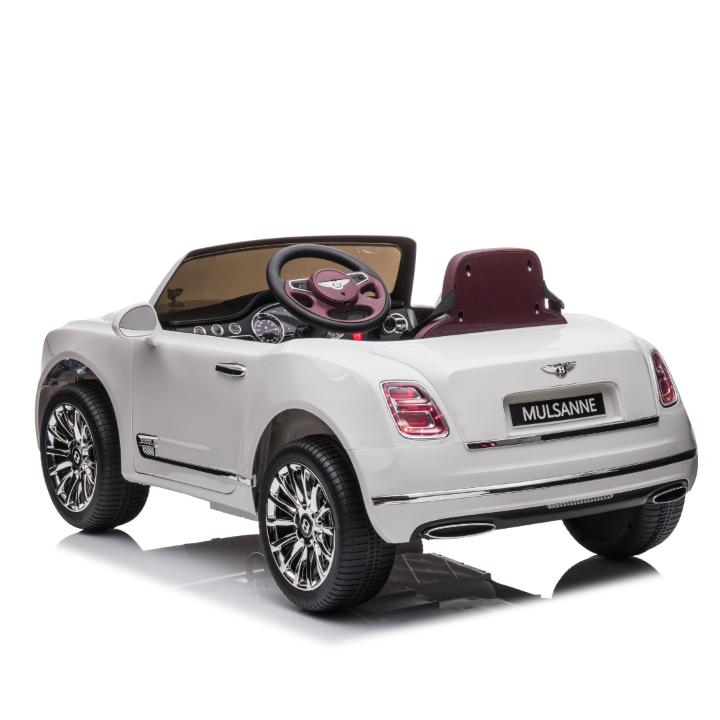 12V Bentley Mulsanne 1-Seater Ride-On Car W/ Rubber Wheels, Music Player & RC