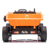 Camion à benne basculante pour enfants : camion à deux places 12 V avec mécanisme de déversement automatique amusant