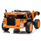 Camion à benne basculante pour enfants : camion à deux places 12 V avec mécanisme de déversement automatique amusant