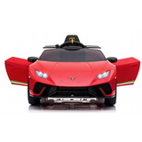 12V Lamborghini Huracan 4x4 1-Seater Ride-On Car W/ Rubber Wheels, Music Player & RC