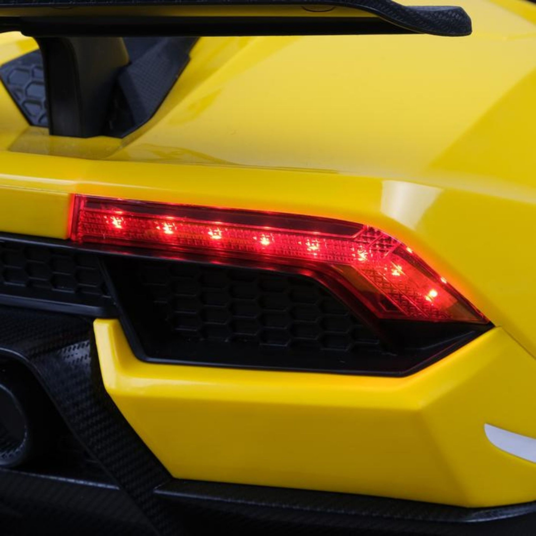 12V Lamborghini Huracan 4x4 1-Seater Ride-On Car W/ Rubber Wheels, Music Player & RC