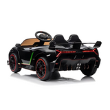 12V Lamborghini Veneno 4x4 1-Seater Ride-On Car W/ Rubber Wheels, Music Player, Butterfly Doors & RC