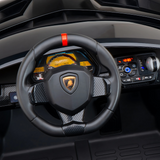 12V Lamborghini Veneno 4x4 1-Seater Ride-On Car W/ Rubber Wheels, Music Player, Butterfly Doors & RC