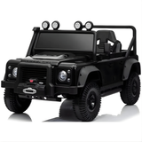 12V Land Rover Defender 1-Seater Ride-on Truck W/ Rubber Wheels, Music Player & RC
