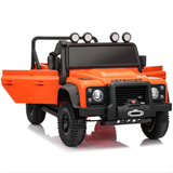 12V Land Rover Defender 1-Seater Ride-on Truck W/ Rubber Wheels, Music Player & RC