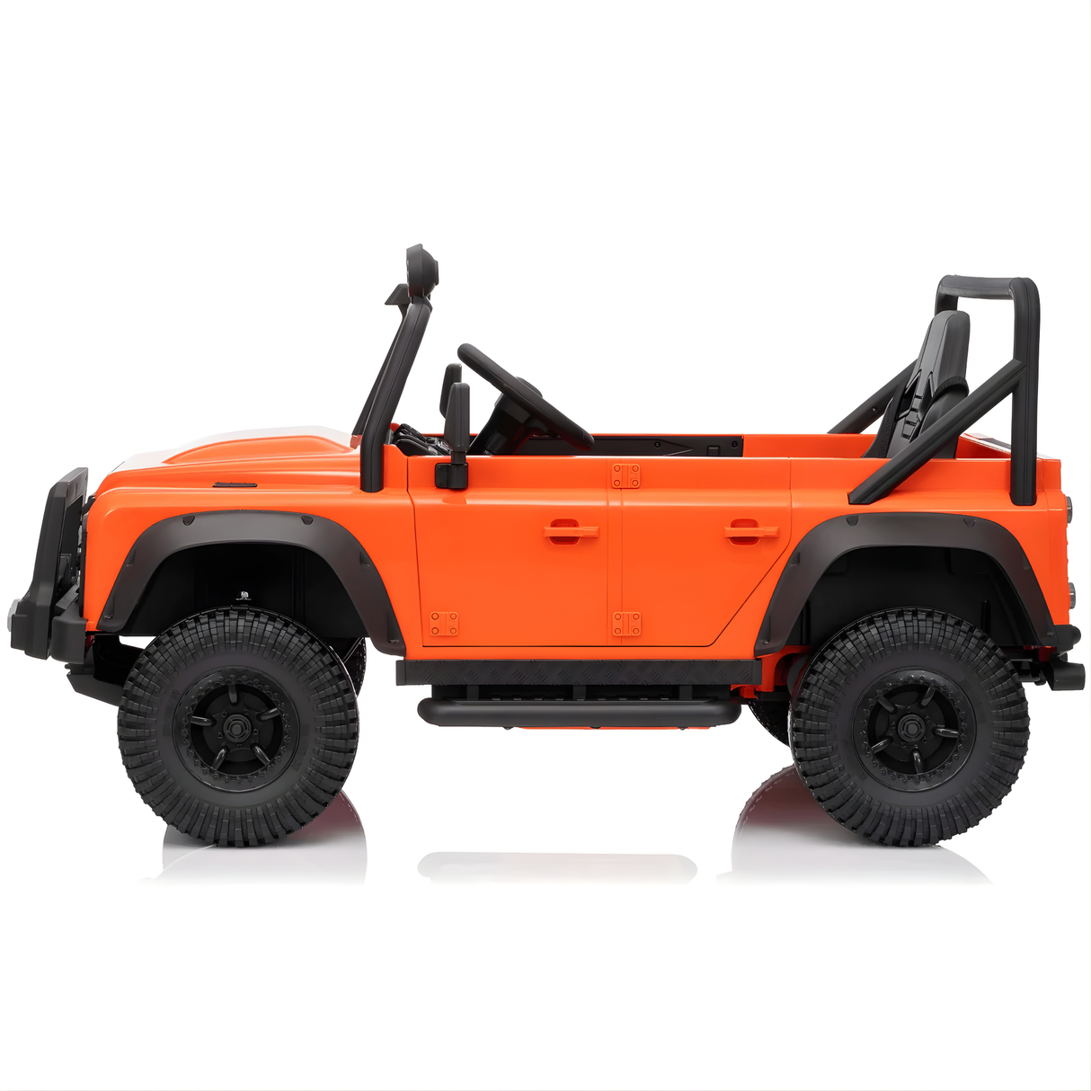 12V Land Rover Defender 1-Seater Ride-on Truck W/ Rubber Wheels, Music Player & RC