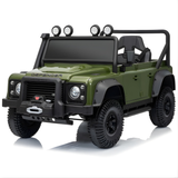 12V Land Rover Defender 1-Seater Ride-on Truck W/ Rubber Wheels, Music Player & RC